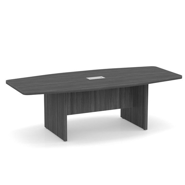 OfficeSource | OS Conference Tables | Boat Shaped Conference Table with Slab Base - 95''