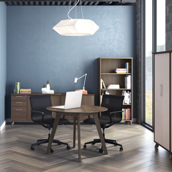 OfficeSource | Sienna Collection | 42” Round Meeting Table