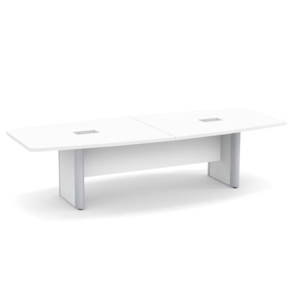 OfficeSource | OS Conference Tables | Boat Shaped Conference Table with Elliptical Base 1